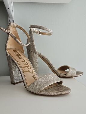 Sam Edelman Sparkle Ankle Strap Heels